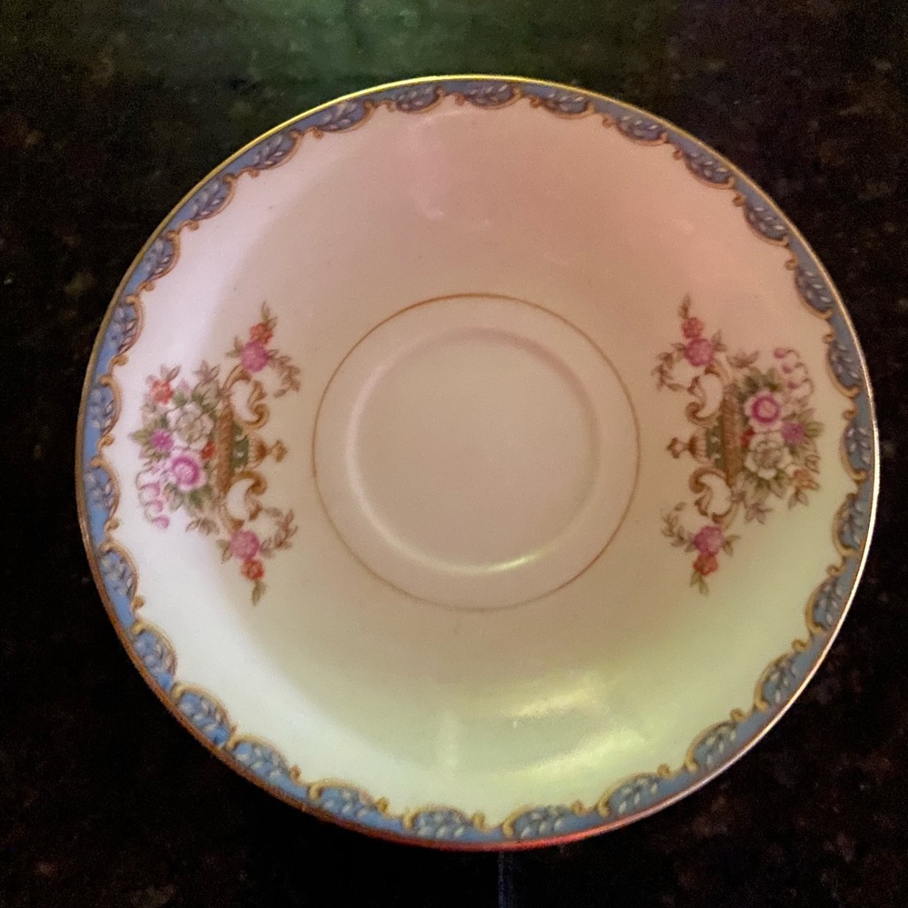 Vintage Cherry China, saucer, made an occupied Japan